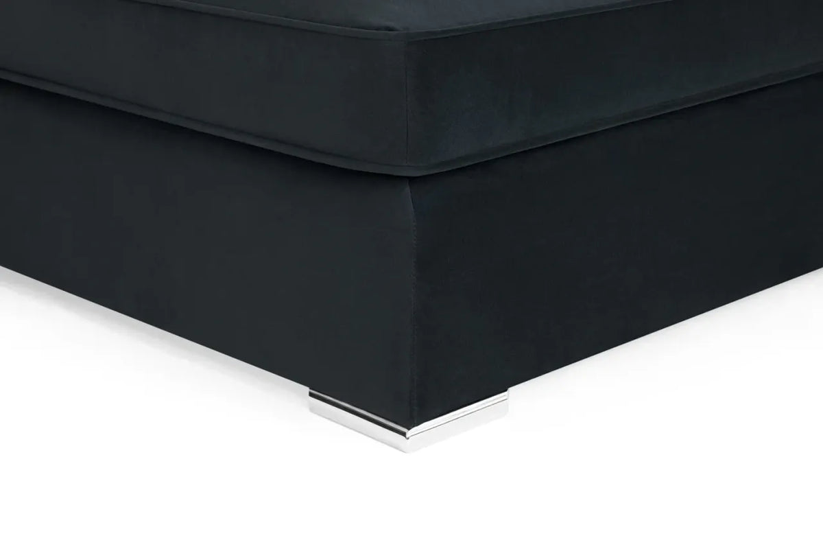 Belgravia Slate Velvet Fabric Corner U Shape Sofa