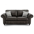 Oakland Chesterfield Sofa Suede 3 Seater