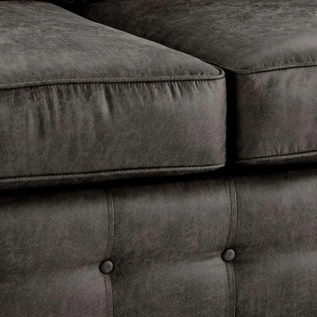 Oakland Chesterfield Sofa Suede 3 Seater