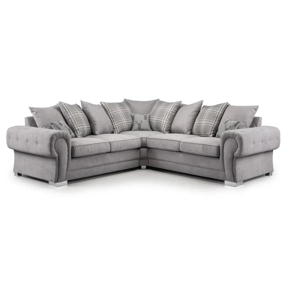 Verona Scatterback Fabric Sofa Large Corner