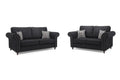 Oakland Chesterfield Sofa Suede 3 Seater and 2 Seater Set
