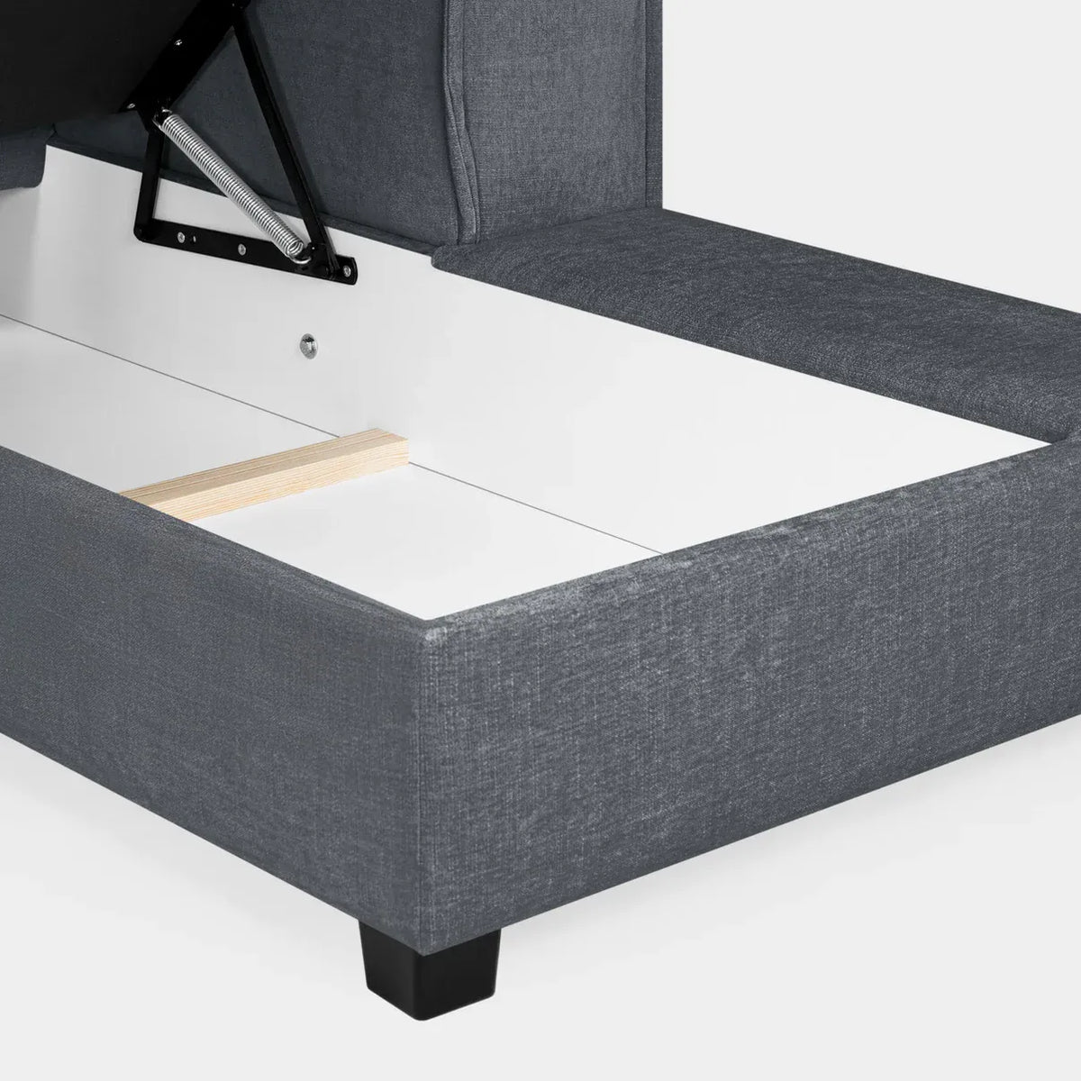 Milian Grey U-Shape Corner Sofa Bed with Storage | Large Family Sofabed