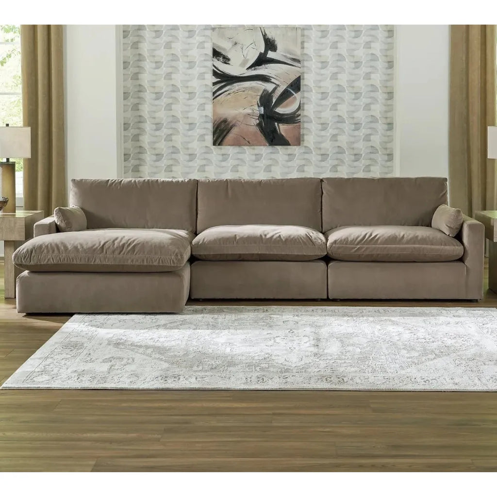 Savoy Modular Chaise Sofa – Left Hand Corner Fabric Sofa
