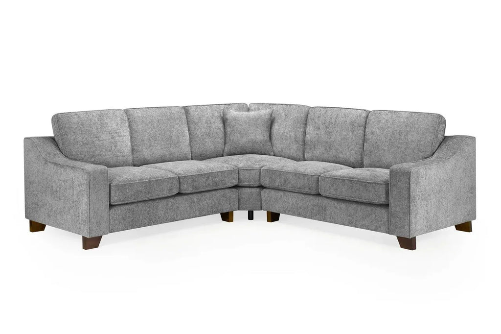 Nebraska Slate Large Corner Sofa – Spacious Fabric Corner Sofa