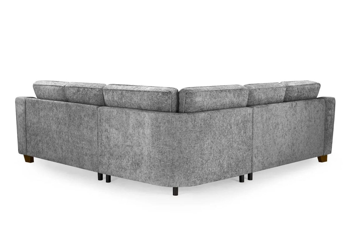 Nebraska Slate Large Corner Sofa – Spacious Fabric Corner Sofa