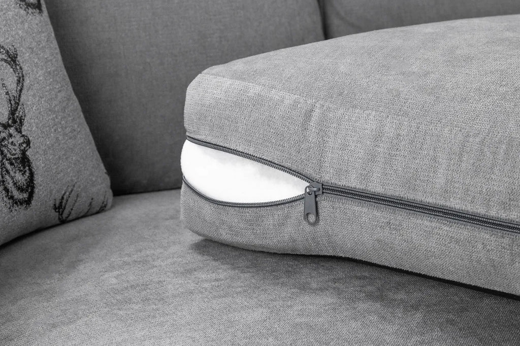 Verona Fabric Sofa FullBack 2 Seater Grey Or Black