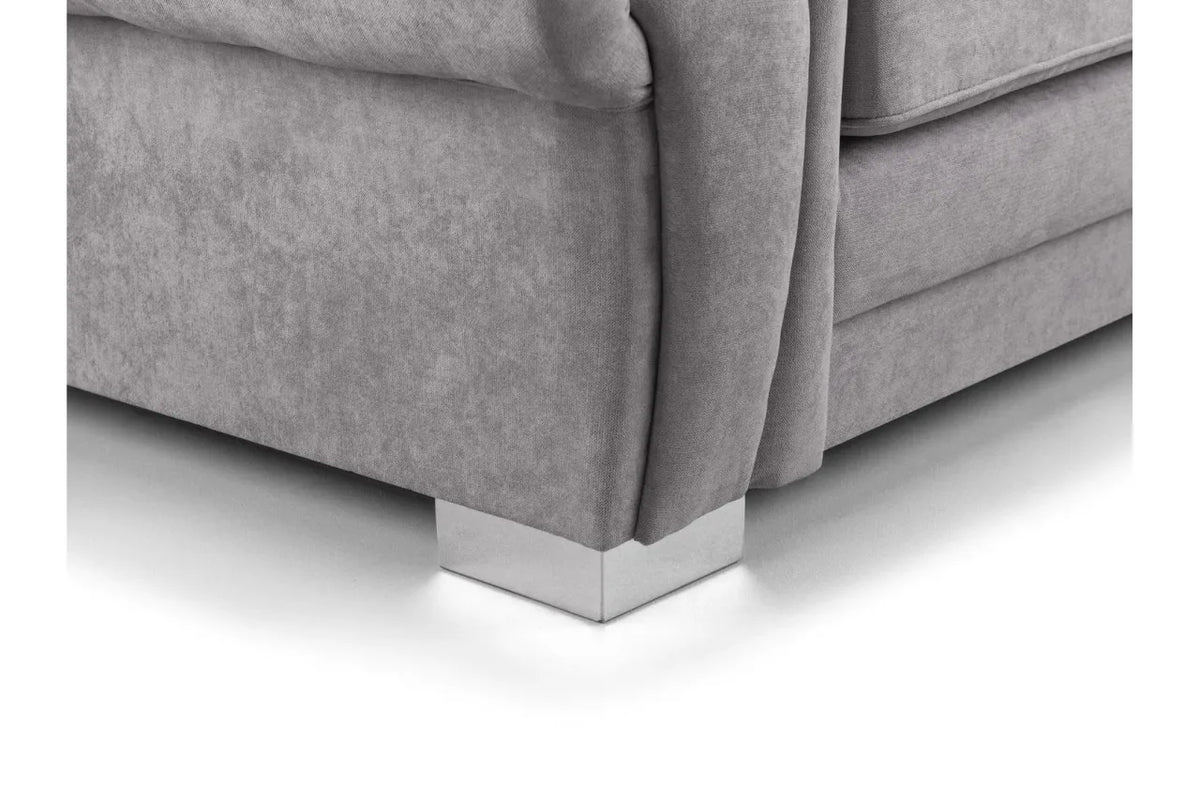Verona Fabric Sofa FullBack 3 Seater Grey Or Black