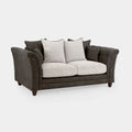 Bella Grey/Black 2 Seater Sofa