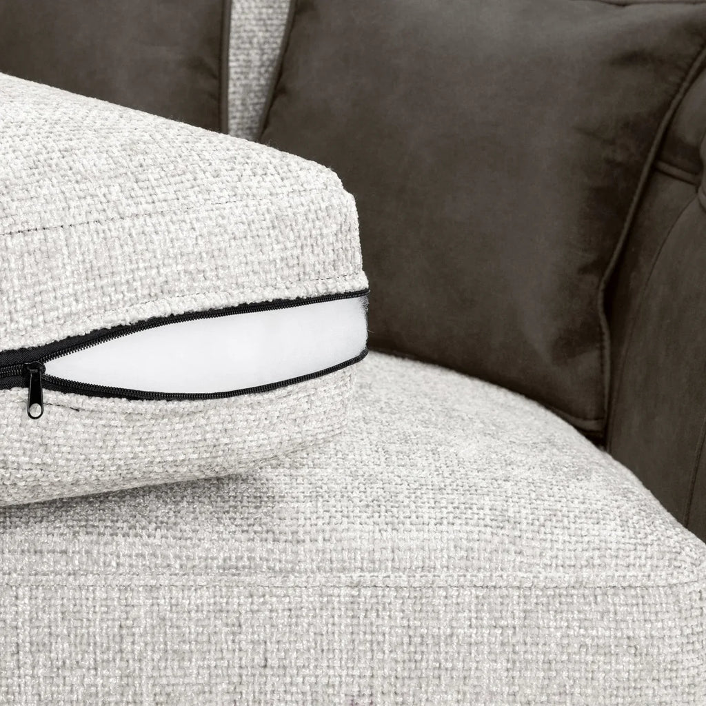 Bella Grey/Black 2 Seater Sofa