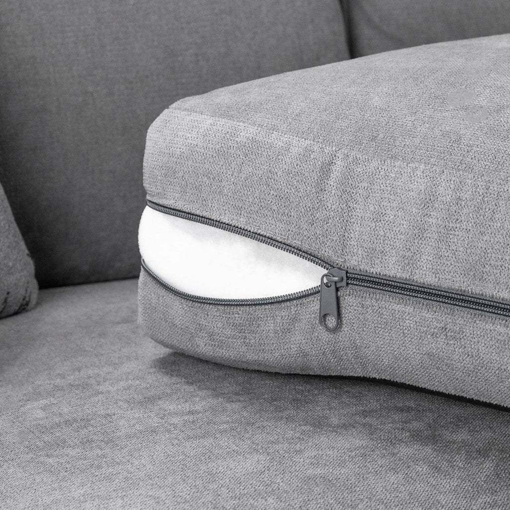 Verona Fabric Sofa Scatterback 3 Seater Grey Or Black