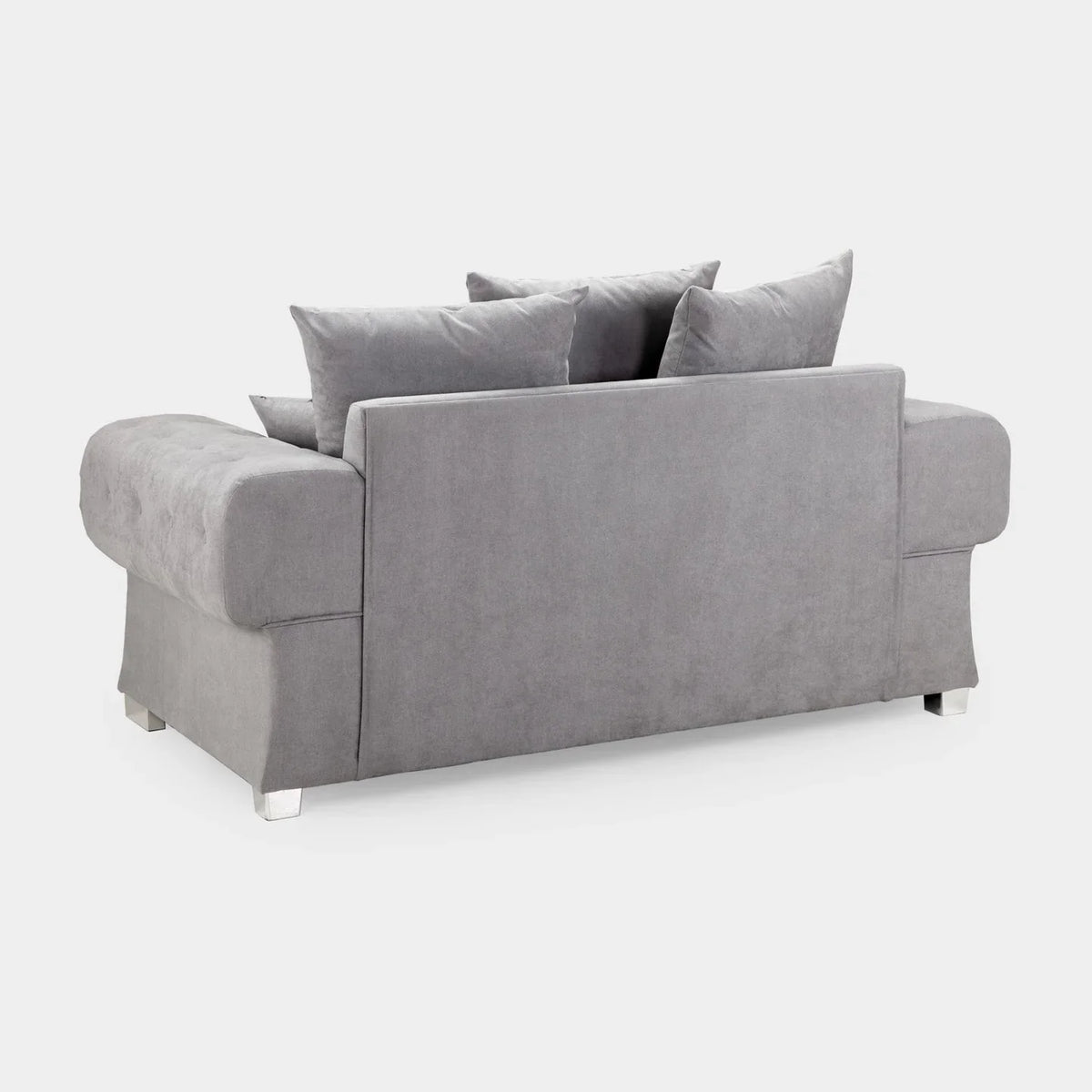 Verona Fabric Sofa Scatterback 2 Seater Grey Or Black