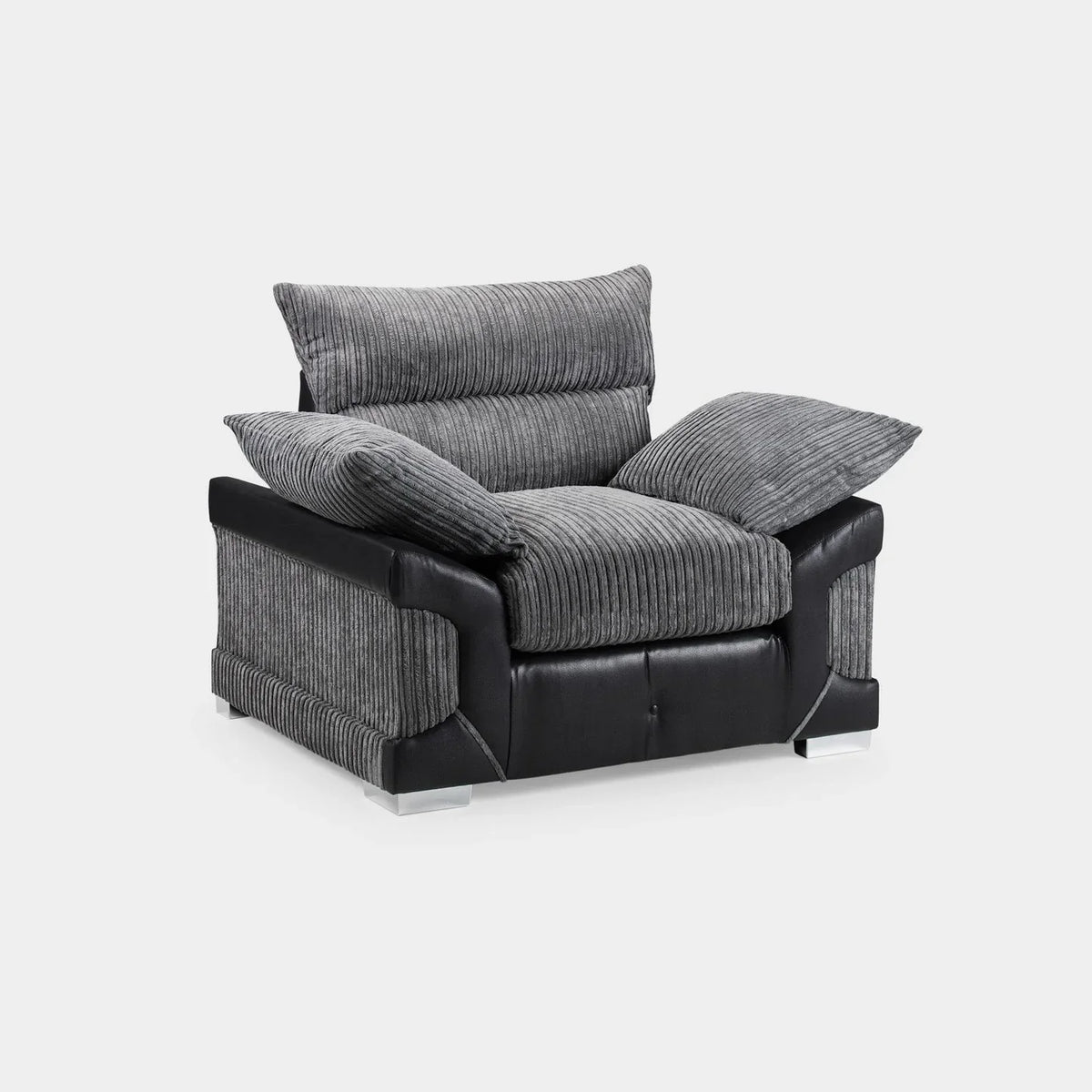 Logan Grey/Black Armchair
