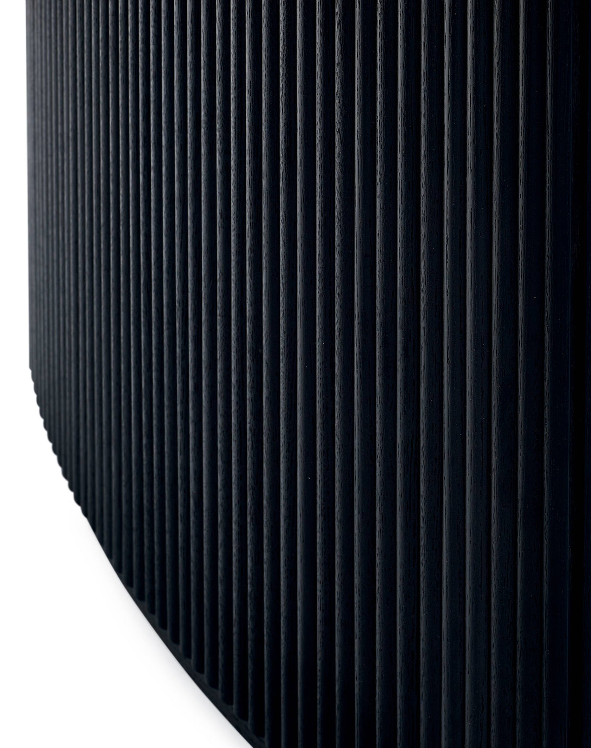 Louis Black Fluted Extending Dining Table