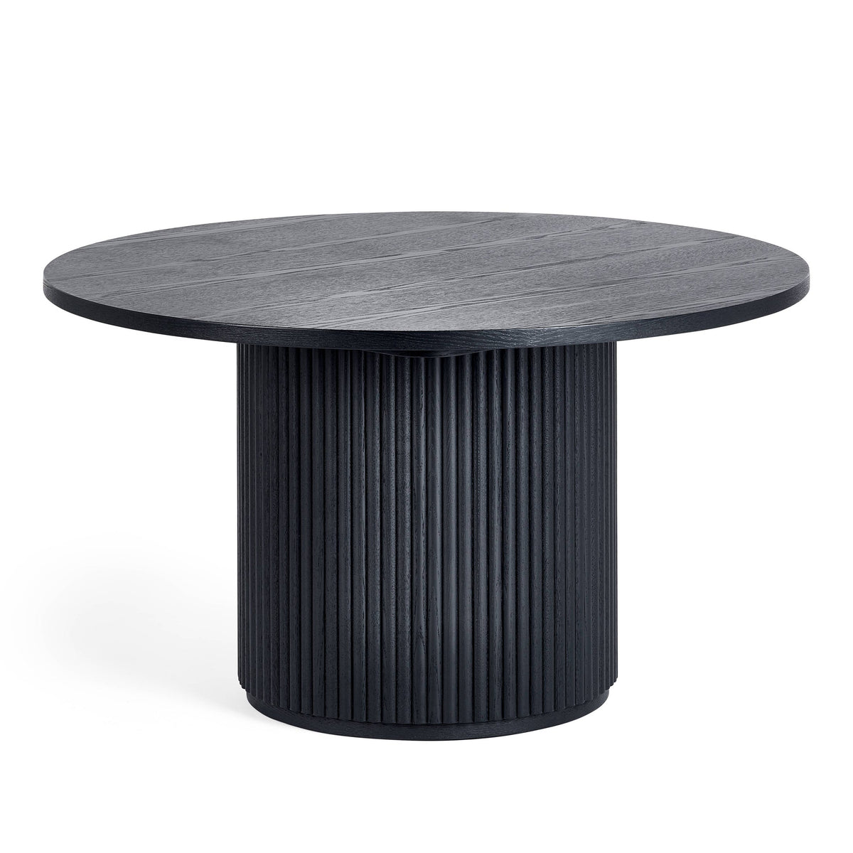 Louis Black Fluted Round Coffee Table