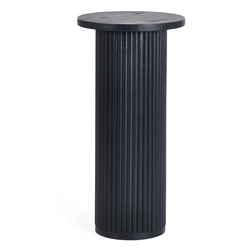 Louis Black Fluted Drinks Table