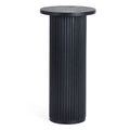 Louis Black Fluted Drinks Table