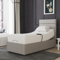 Viva Electric Single Adjustable Bed Set – German Engineered Adjustable Bed for Comfort, Support & Easy Mobility | GRAY