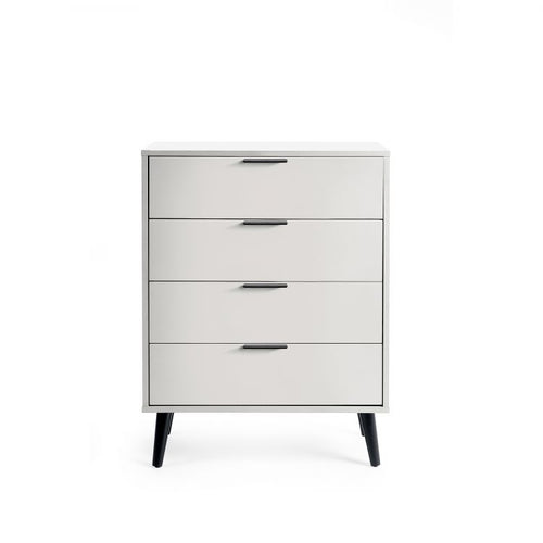 Alba 4 Drawer Wide Chest - Silk Grey