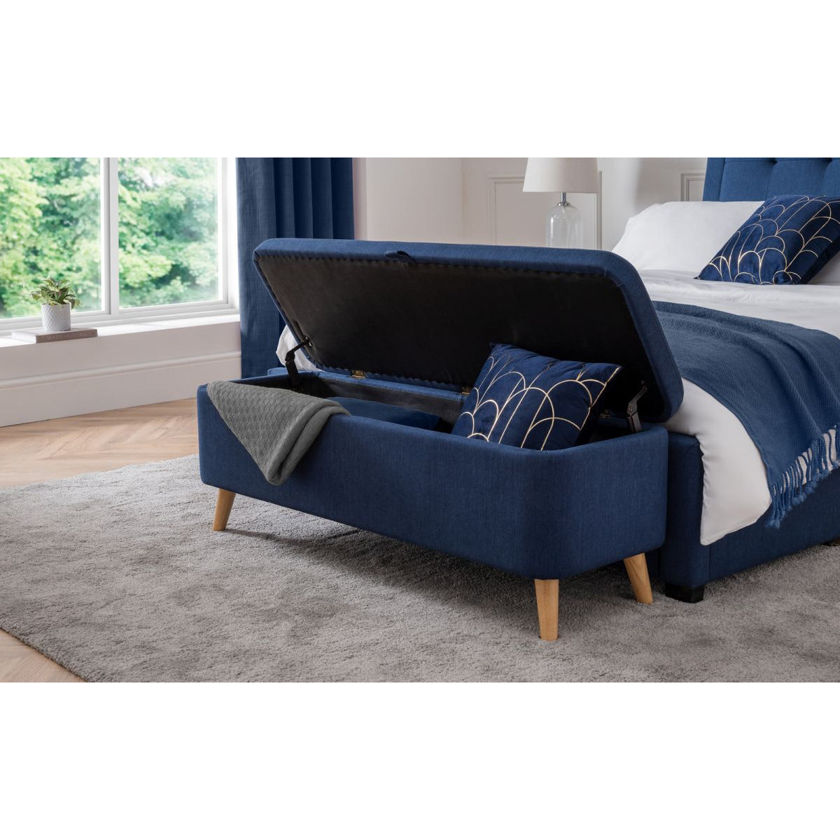 Astrid Blanket Box - Blue