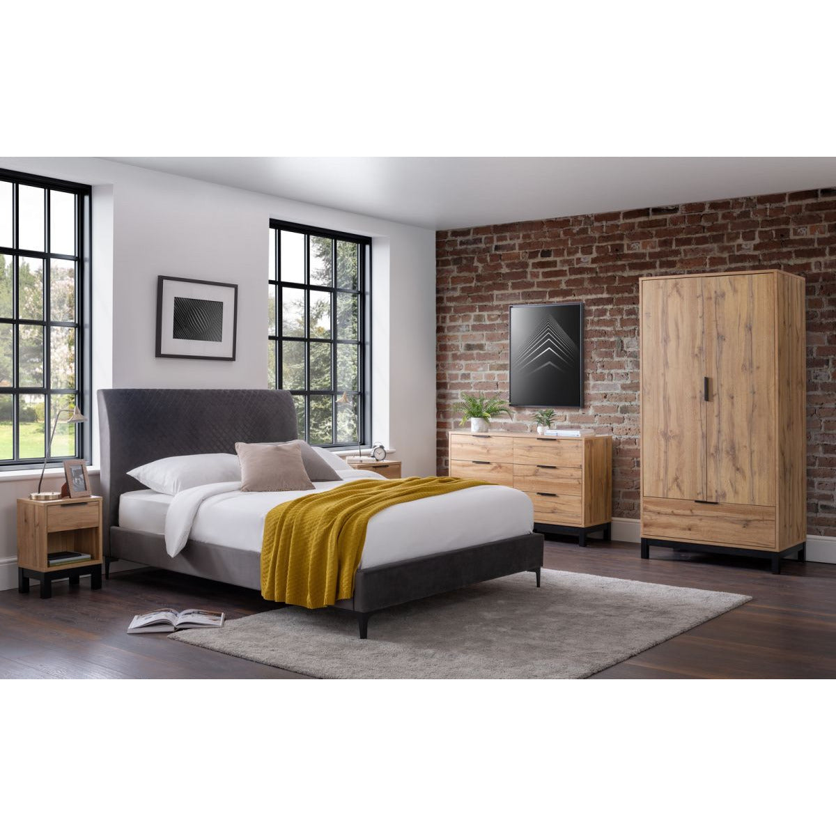 Bali 2 Door 1 Drawer Wardrobe