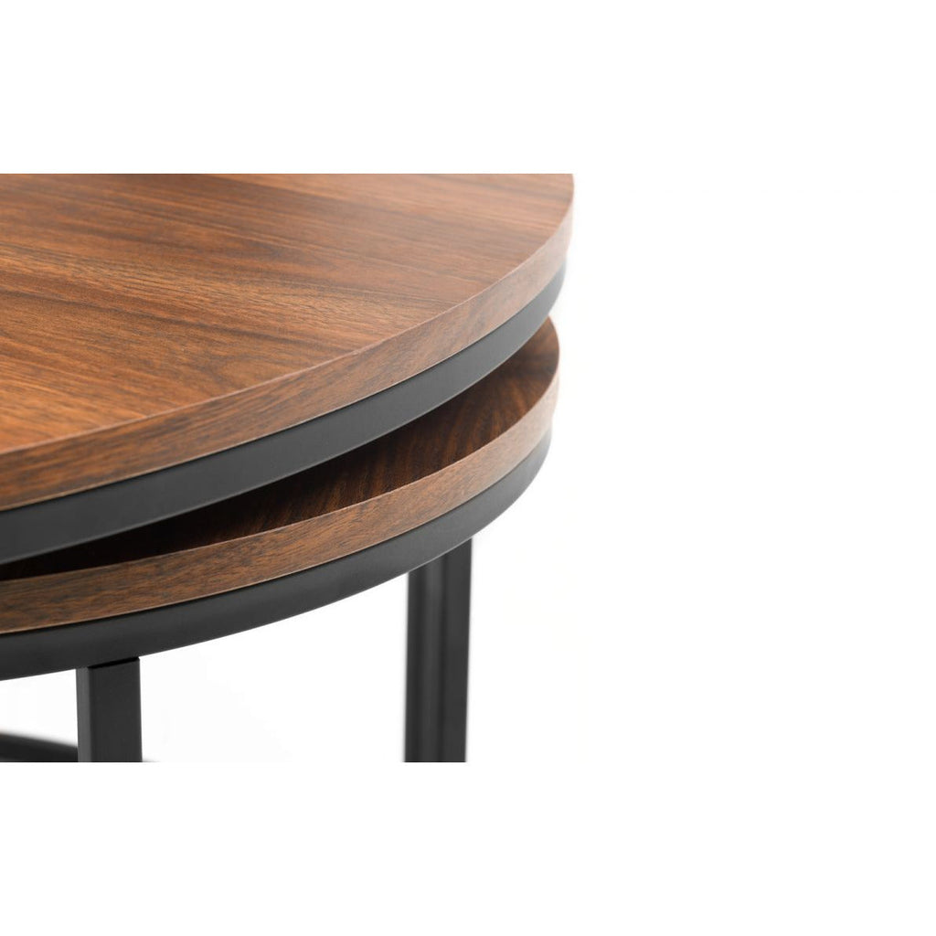 Bellini Round Nesting Coffee Table - Walnut