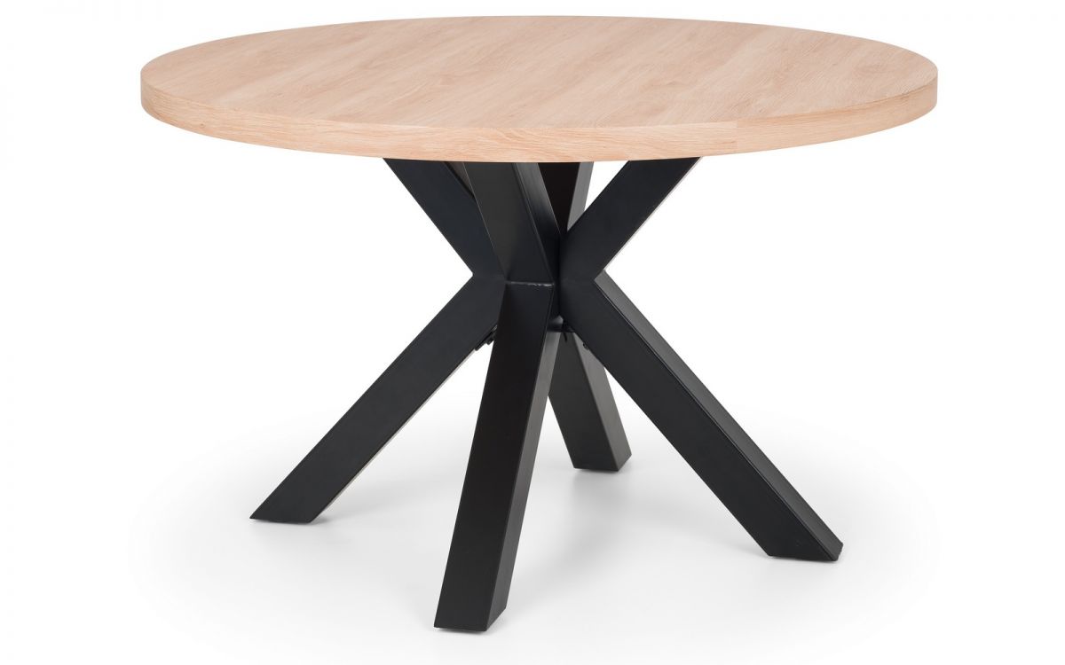 Berwick Round Table & 4 Burgess Blue Chairs