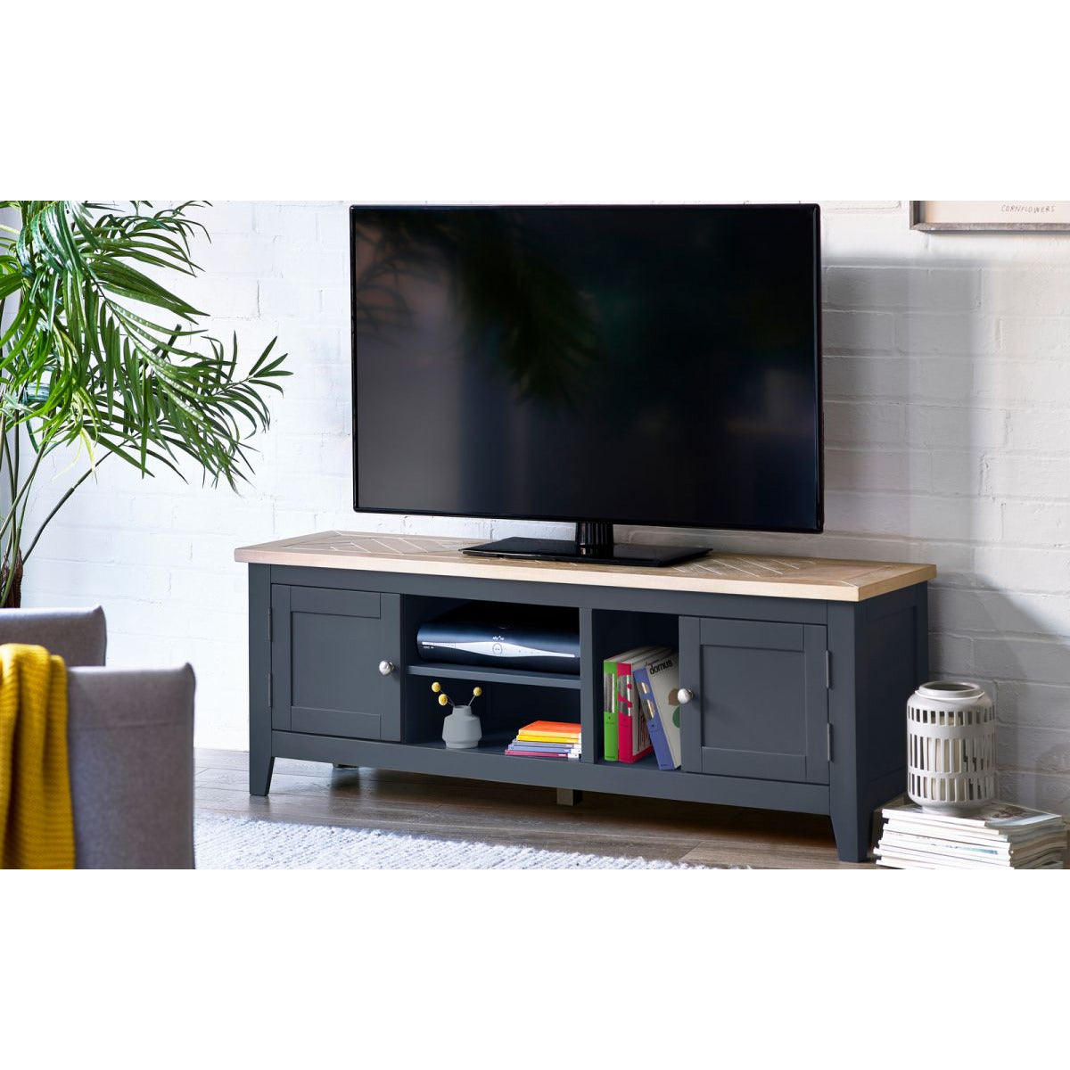 Bordeaux TV Unit - Dark Grey