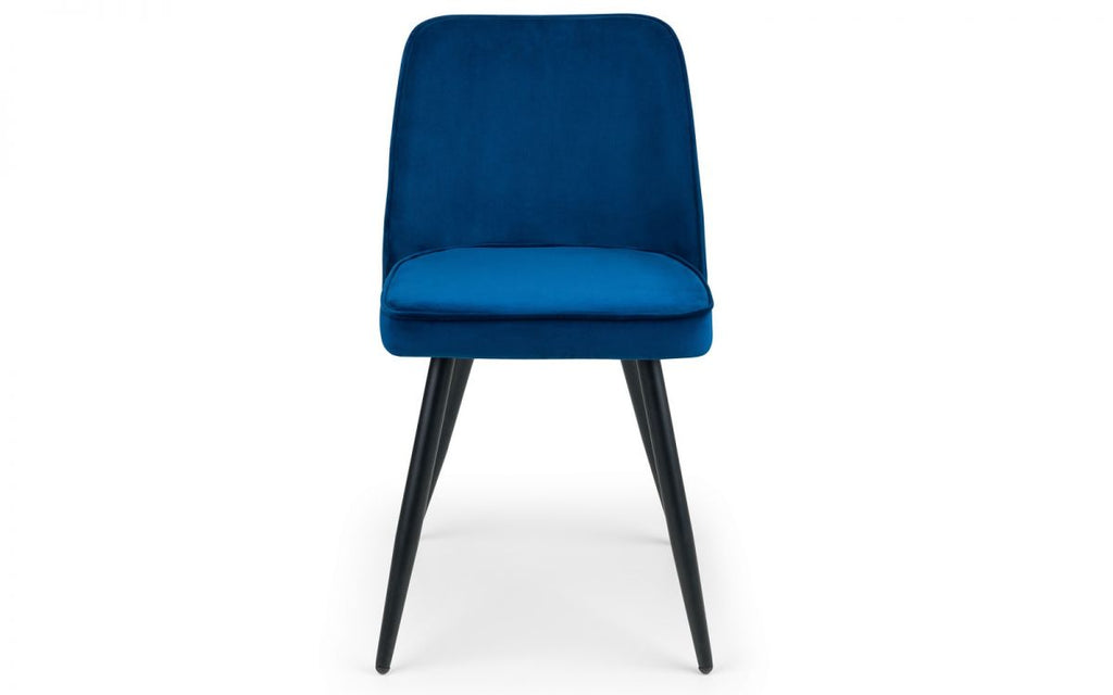 Berwick Round Table & 4 Burgess Blue Chairs
