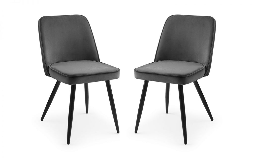 Chicago Dining Table & 4 Burgess Dining Chairs Grey