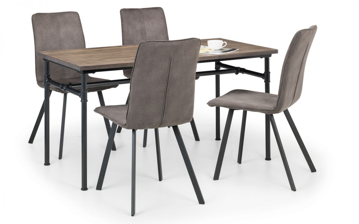 Carnegie Dining Table & 4 Monroe Chairs