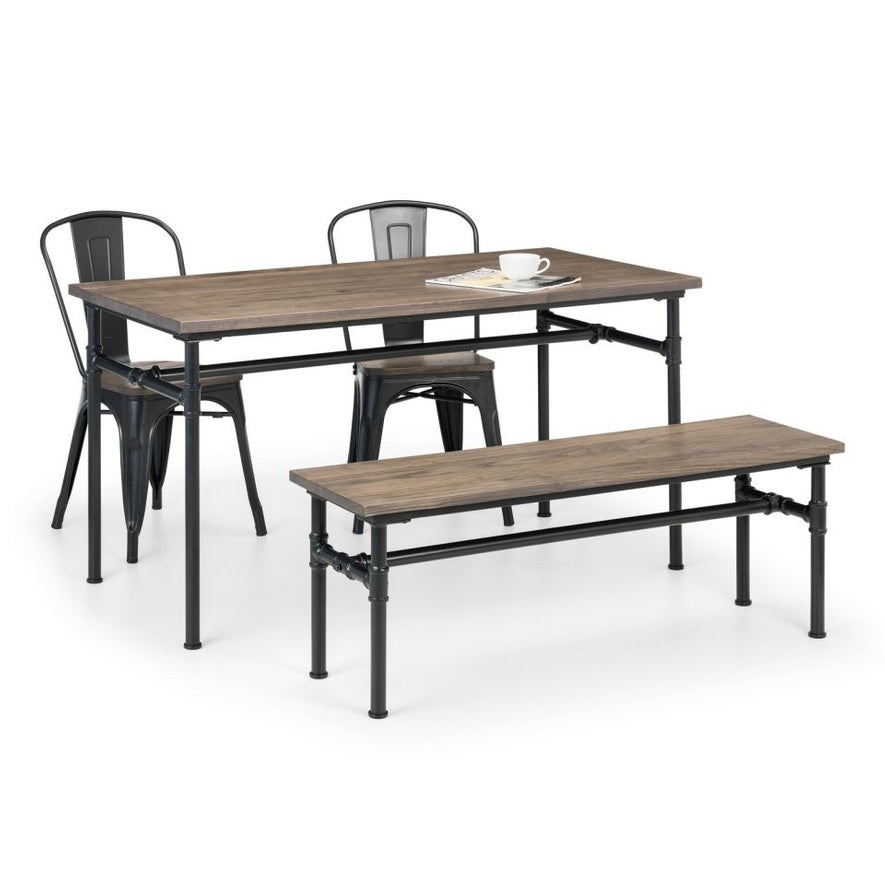 Carnegie Dining Table, Bench & 2 Grafton Chairs