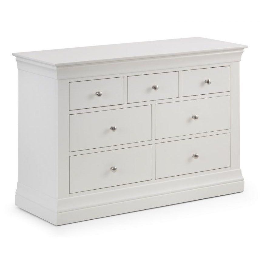 Clermont 4+3 Drawer Chest - White