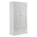 Clermont 2 Door 1 Drawer Wardrobe - White