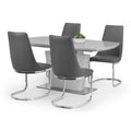 Como Grey Dining Set (4 Chairs)