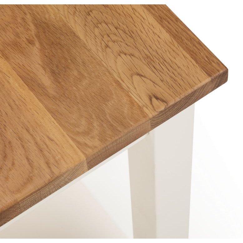 Coxmoor Tall Narrow Side Table - Ivory & Oak