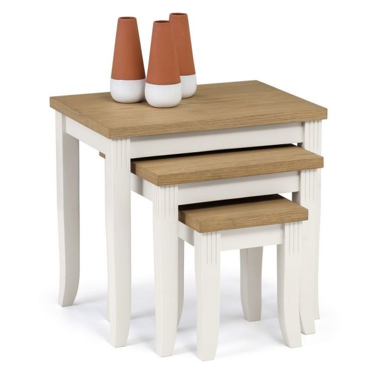Davenport Nest of Tables - Oak/White