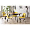 Findlay Rectangular Table & 4 Delaunay Mustard Chairs
