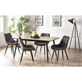 Findlay Rectangular Table & 4 Hadid Grey Chairs