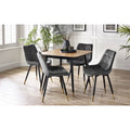 Findlay Square Dining Table & 4 Hadid Grey Chairs