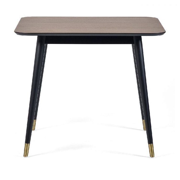 Findlay Square Dining Table - Walnut & Black