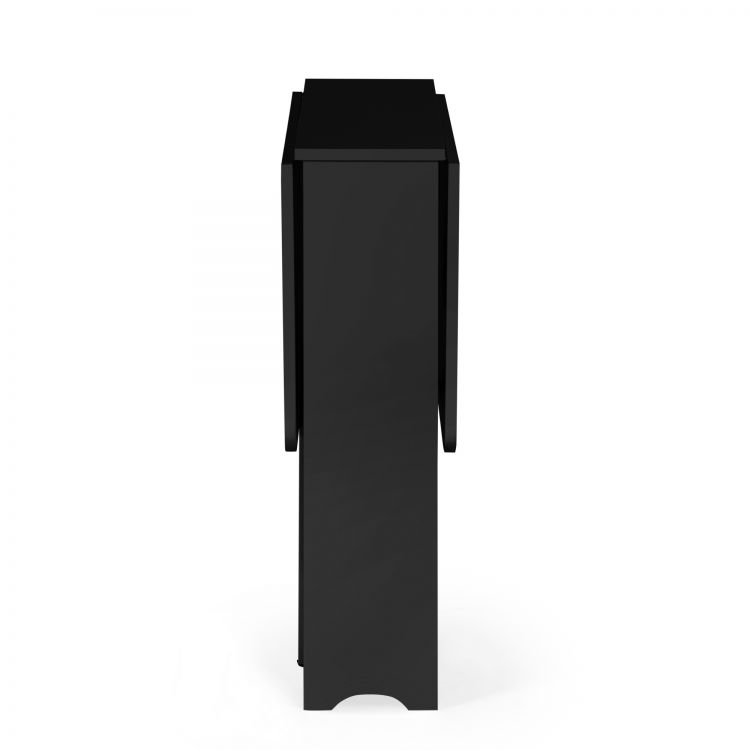 Gatan Small Gateleg Table With 2 Chairs - Black