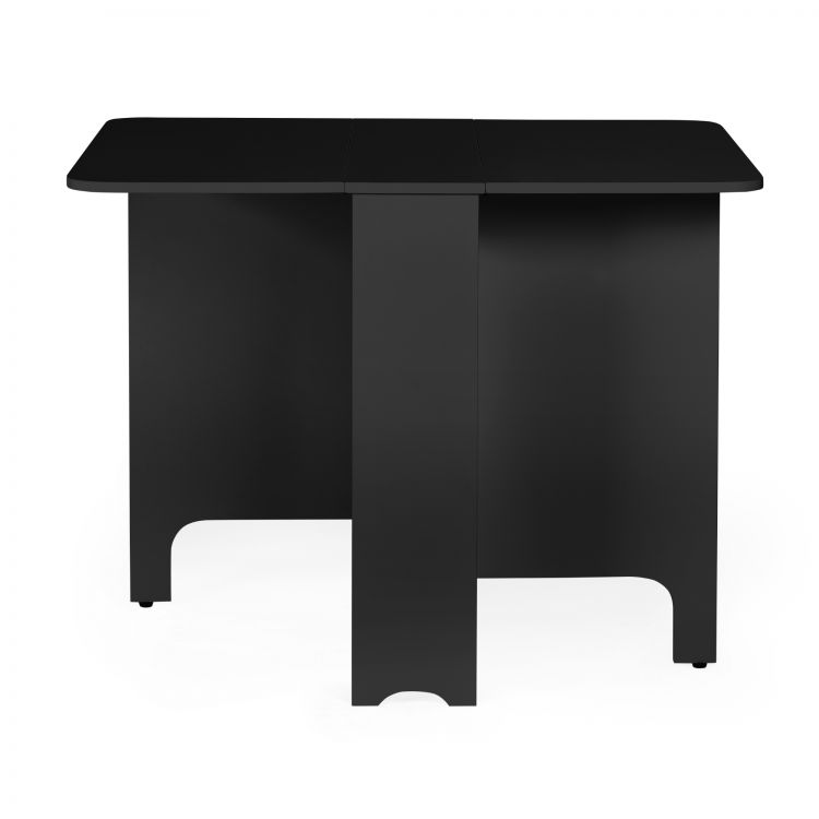 Gatan Small Gateleg Table With 2 Chairs - Black
