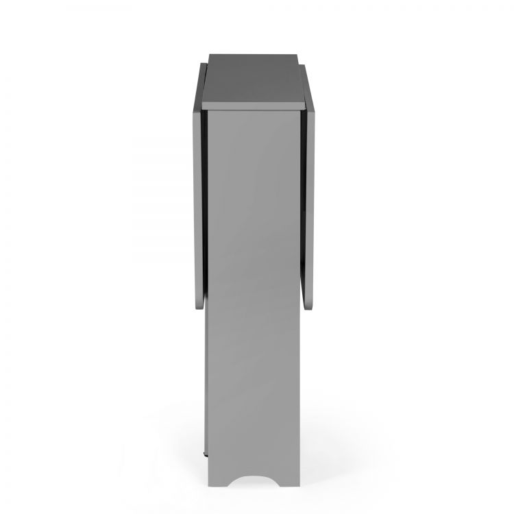 Gatan Small Gateleg Table With 2 Chairs - Grey