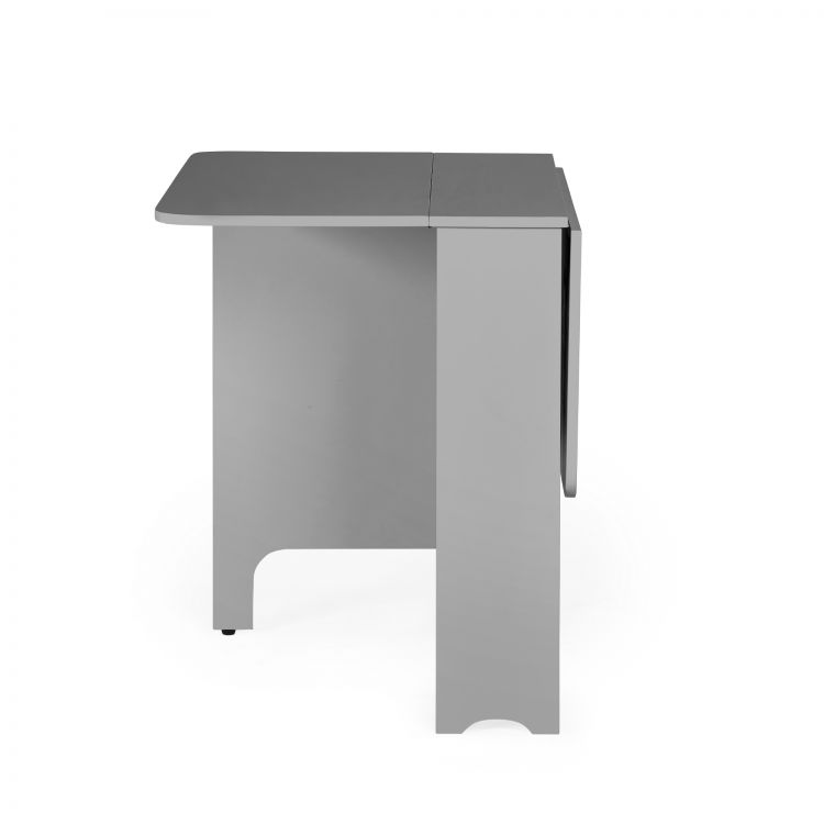Gatan Small Gateleg Table With 2 Chairs - Grey