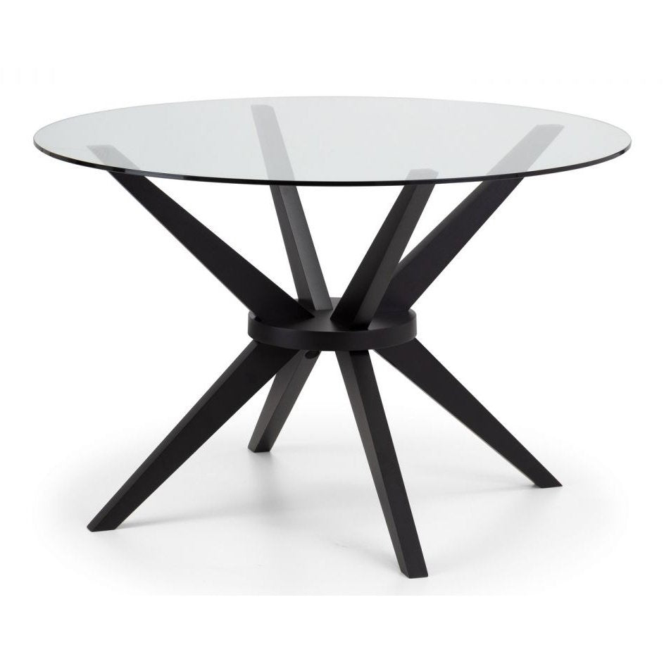 Hayden Round Glass 120cm Table