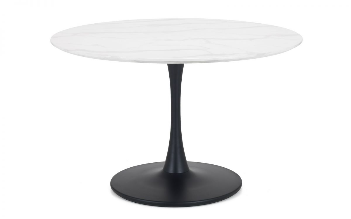 Holland Round Pedestal Table & 4 Delaunay Mustard Chairs
