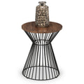 Jersey Round Wire Lamp Table - Walnut