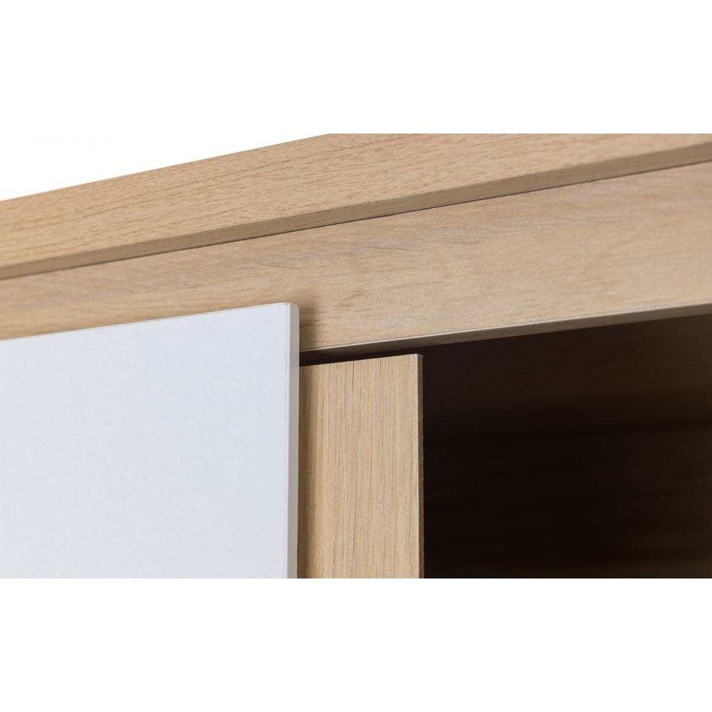 Jupiter 2 Door Wardrobe - White/Oak