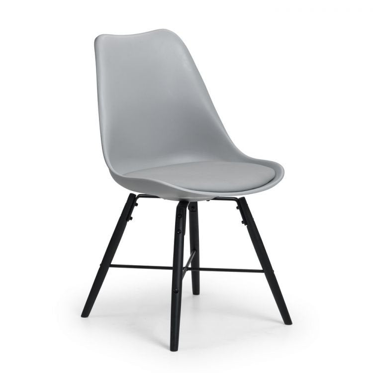 Kari Dining Chair - Grey & Black