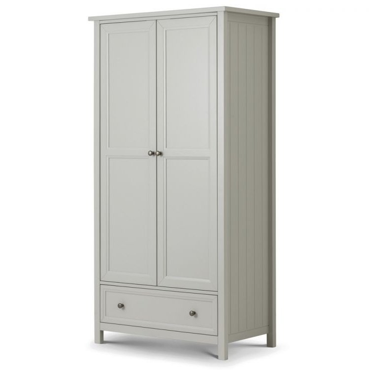 Maine 2 Door Combination Wardrobe - Dove Grey